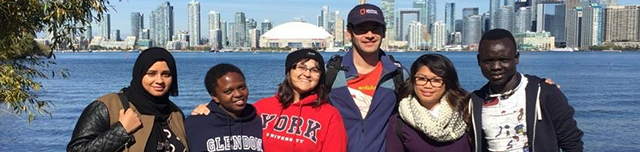 Refugee students on Centre Island