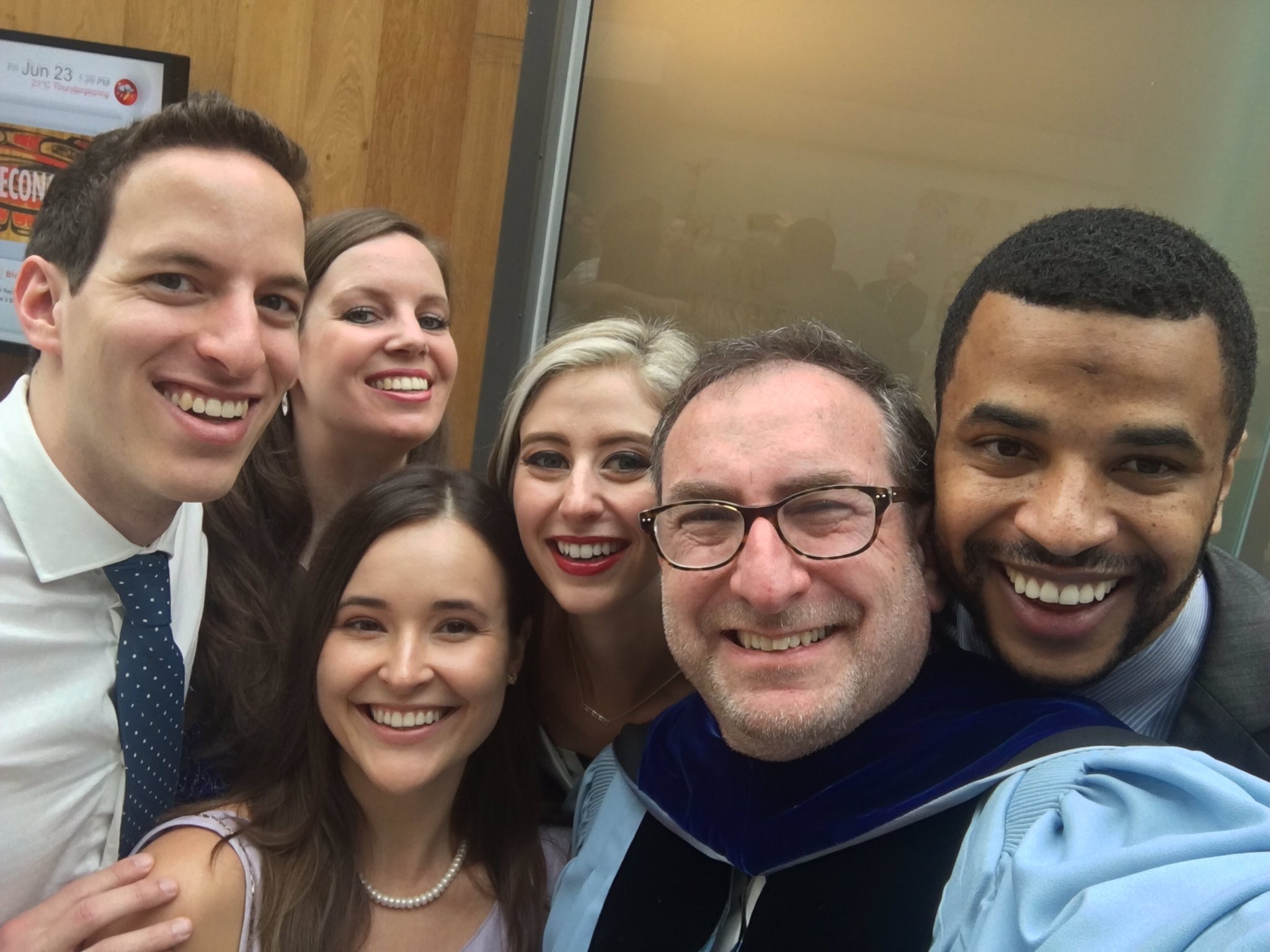 Dean Sossin and students selfie