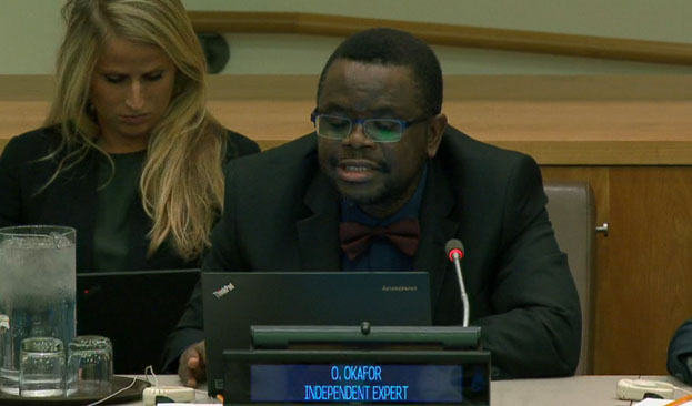 Prof. Obiora Okafor at UN