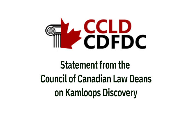 Canadian law deans statement on kamploops discovery
