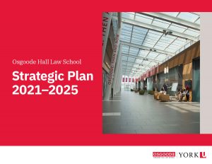 Cover of Osgoode Strategic Plan.