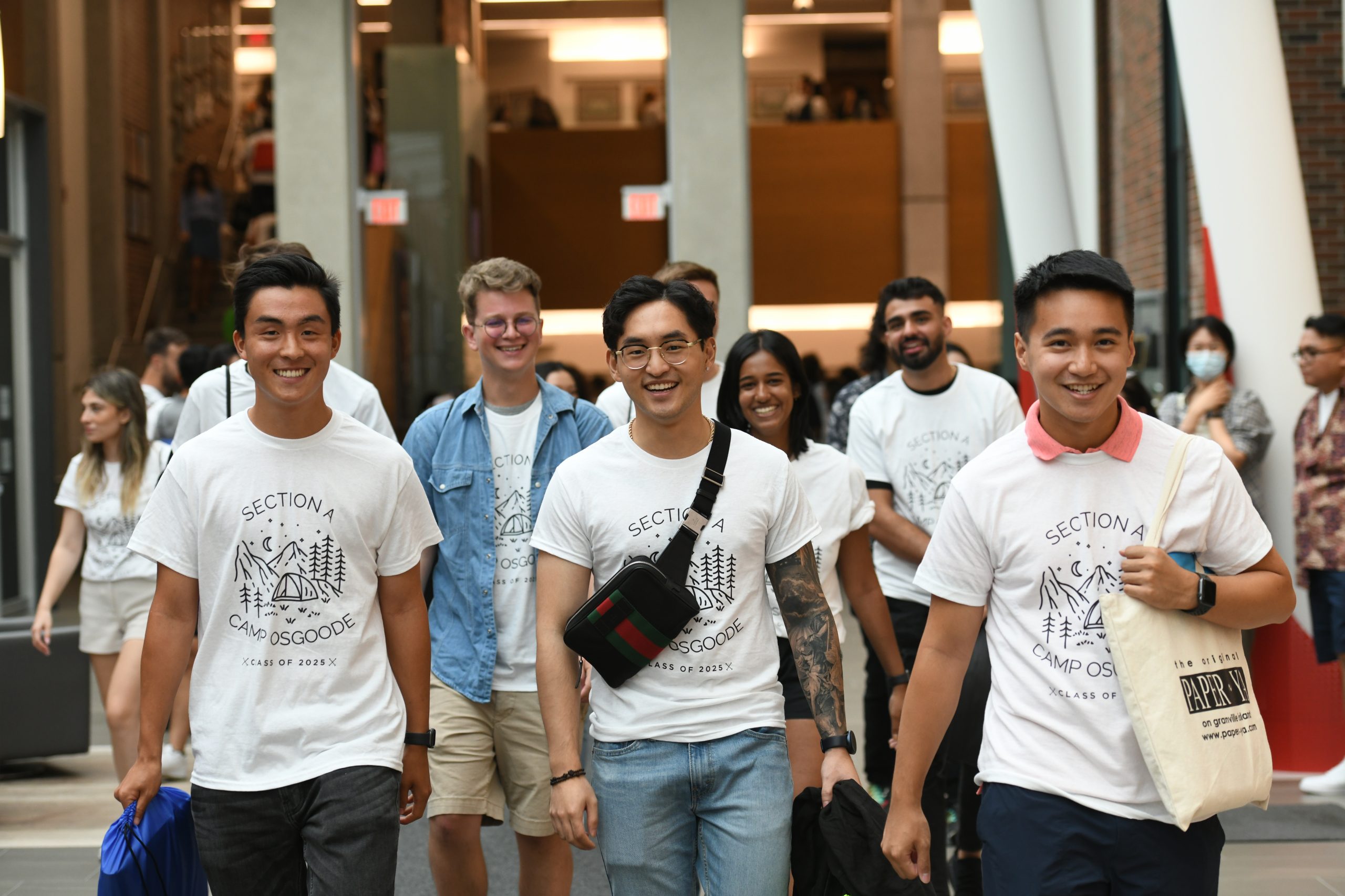 New Osgoode Law Students In SECTION A CAMP OSGOODE tee-shirts 