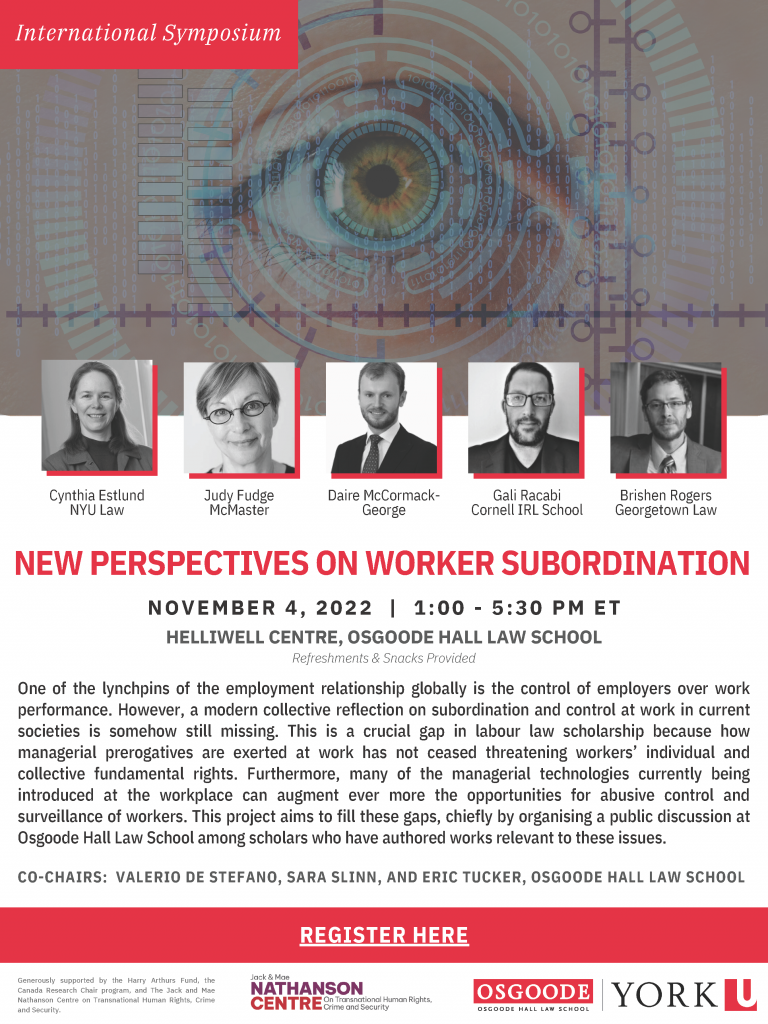 Poster New Perspectives on Worker Subordination