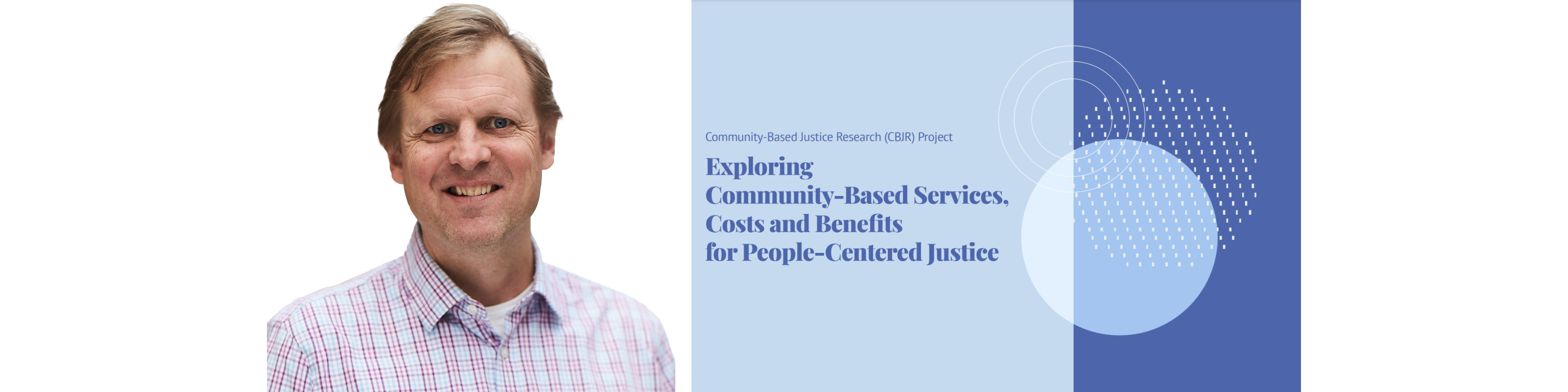 Professor Trevor Farrow and cover of international report on community-based justice services