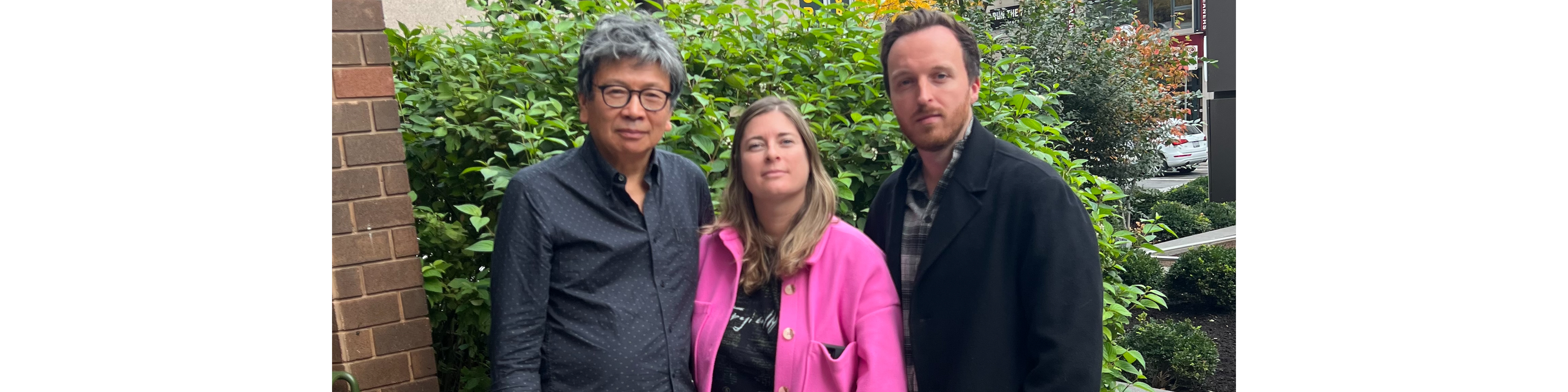 Professor Emeritus Shin Imai, Lisa Rankin '25 and Chase McNabb '25