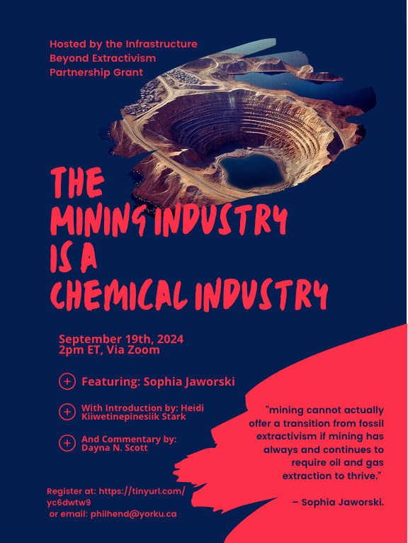 The Mining Industry is a Chemical Industry A Case Study of Nickel Copper Extraction’s Historical Cumulative Effects in the Sudbury and Sault Ste. Marie Regions