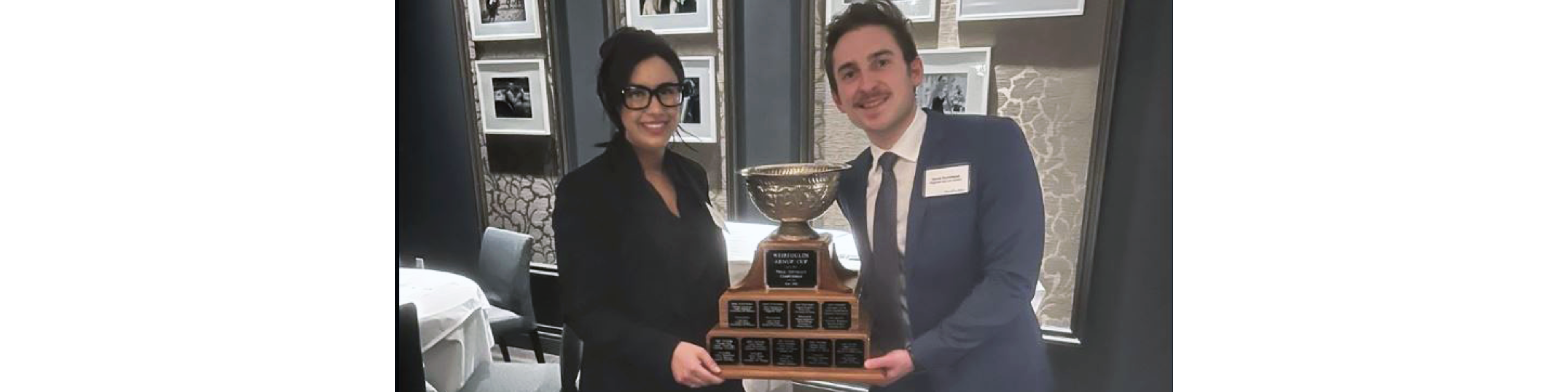 JD students Bahar Taherian and David Townshend